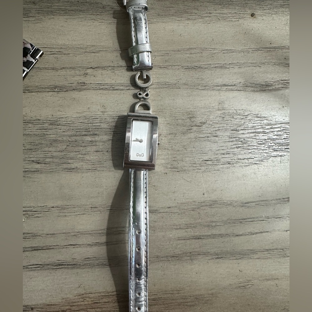 Dolce and Gabbana silver watch.